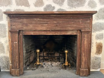 An Antique Wood Mantle - Salvaged