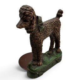Vintage Syroco Wood Poodle Dog Bookend Syracuse Ornamental Co.