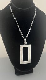 Los Ballesteros Sterling Pendant On 24' Sterling Chain, 21.8g Total