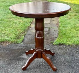 A Vintage Mahogany High Top Bistro Table