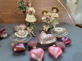 Valentine Figurines - Angels & Hearts