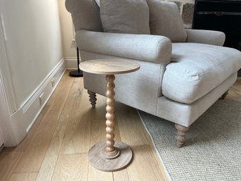 A Small Round Side Table - Simple And Useful