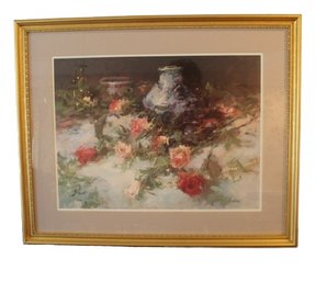 Signed Floral Print