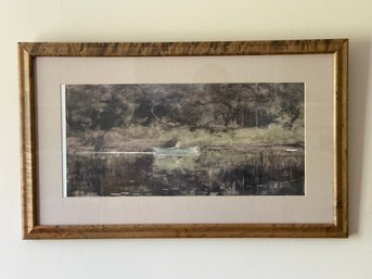 Casting, A Rise 1889 Watercolor By Winslow Homer Print Beautiful Frame