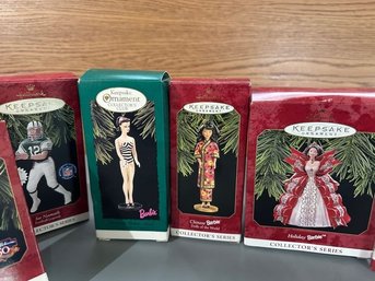 Hall Mark Keepsake Barbies And Sports Figures
