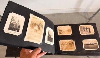 Antique Photograph Album With Family & Vacation Photos - As Found