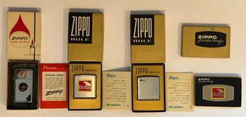 Awesome Lot Of Vintage MIB Zippo Advertising Lighter Knife Tape Measure