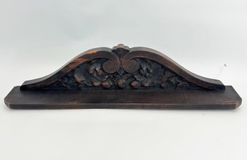 An Antique Carved Walnut Cornice