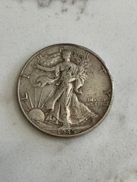 1945 Walking Liberty Half Dollar Coin #2