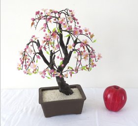 Vintage Japanese Glass Bonsai Tree