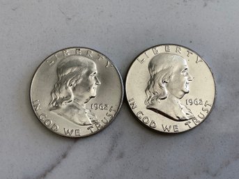 1962 Franklin Half Dollar Coin Lot #4
