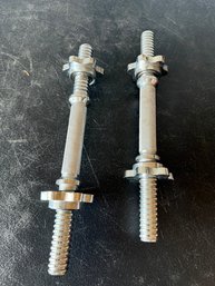 Threaded Chrome Adjustable Dumbbell Handles