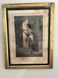 Early Lithograph With Fantastic Vintage Frame