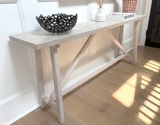 Light Wood Console Table
