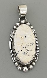 Thomas Francisco White Buffalo And Sterling Pendant, 15.4g