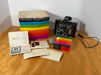 Polaroid Colorpack II Land Camera Including Unopened Packet Of Film