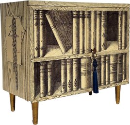 A Midcentury Piero Fornasetti Trompe L'oeil Cabinet Vintage, 1960s, Signed