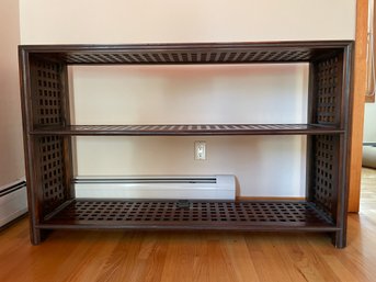 Mid Century Art Deco Teak Wooden Style Shelf