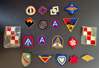Awesomeness Large Lot Of Mostly Vintage World War II Patches Army Marines Navy S2