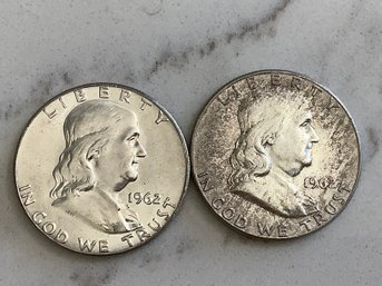 1962 Franklin Half Dollar Coin Lot #14