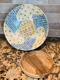 Pair Of Pretty Pottery Bowls