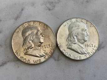 1963 Franklin Half Dollar Coin Lot #41