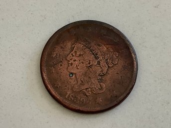 1839 United States Large Cent Coin #43