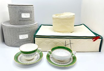 Vintage Royal Worchester Regency Pattern Bone China, England Service For 12 Purchased At Tiffany's In 1962
