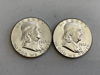 1962 Franklin Half Dollar Coin Lot #46