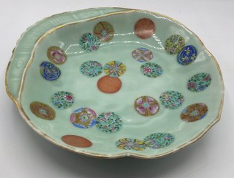Vintage Celadon Glazed Porcelain Bowl