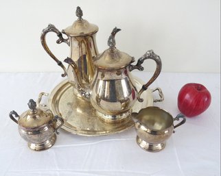 Alvin Electroplate Silverplate Coffee & Tea Service