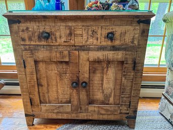 DISTRESSED WOOD CABINET
