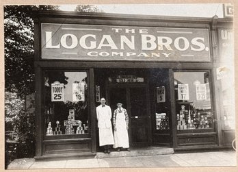 Antique Photograph Of Logan Bros. Company Storefront