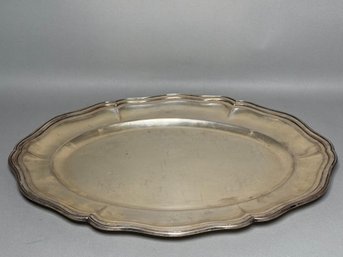 Large Vintage 800 Coin Silver Platter