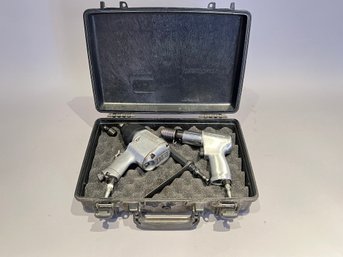 Pelican 1470 Case With Snap On PH2050 Air Hammer And Rodac Impact Wrench