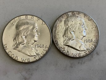 1962 Franklin Half Dollar Coin Lot #56