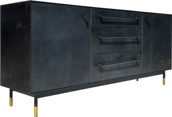 A Custom 'Lake' Credenza In Custom Leather Cladding Tyler Hays' BDDW