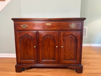 Vintage  Statton Trutype OldTowne Cherry Flip Top Server Cabinet
