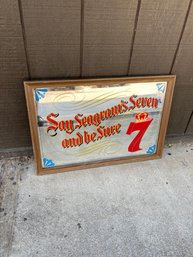 Seagrams 7 Vintage Bar Sign/mirror