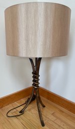 Mid Century Belcaro Walnut Style Table Top Lamp