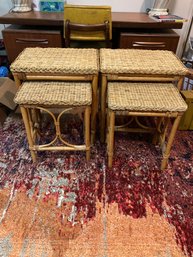 Rattan & Bamboo? Nesting Tables