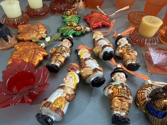 Autumn Signs, Votives And Glass Ornaments