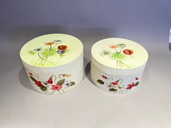 Pair Of Painted Boxes