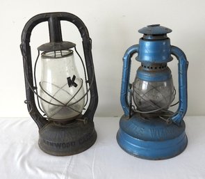 Vintage Dietz Little Wizard And Monarch Lanterns