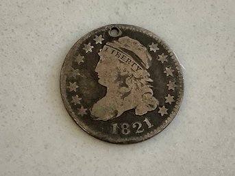 1821 United States Large Cent Coin #85