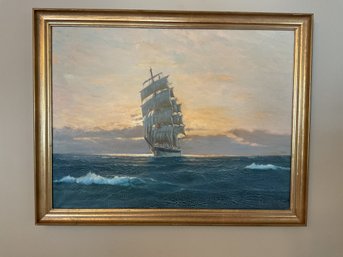 Stunning Nautical Painting By Glusing