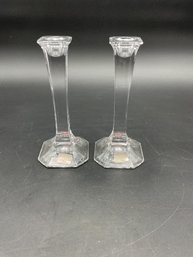 NIB Mikasa Crystal Candlesticks