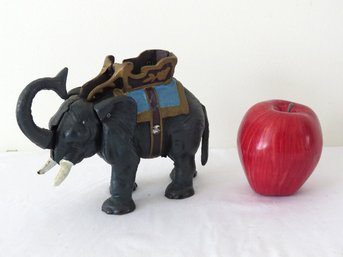 Cast Iron Indian Elephant Coin Bank