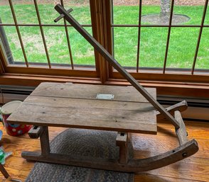 LARGE WOODEN WINTER 'GROCERY' SLED