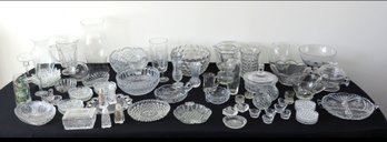 A Large Table Lot Of Victorian To Modern Glass
